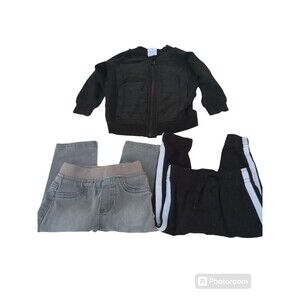 Baby Boy 12 month Wonder Nation  Jacket + 2 Pairs Of Garanimals Pants